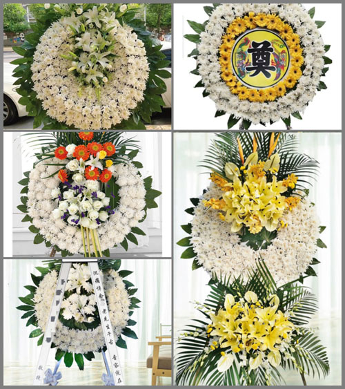 山东莱芜莱城区口镇镇申陈村花圈速递